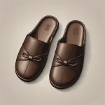 dark brown house slippers image